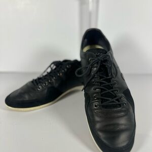 Lacoste Black Leather Sneakers